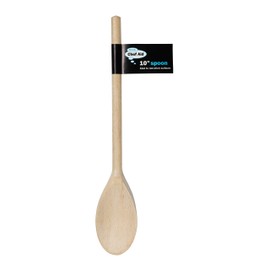 Chef Aid 10 Inch Spoon, Crafted From Sensibly Sourced WoodWooden Oval Spoon for Baking and Cooking, Hand Crafted, Non Stick Friendly Kitchen Essential