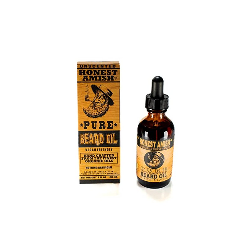 Honest Amish - Pure Beard Oil - 2 Ounce -