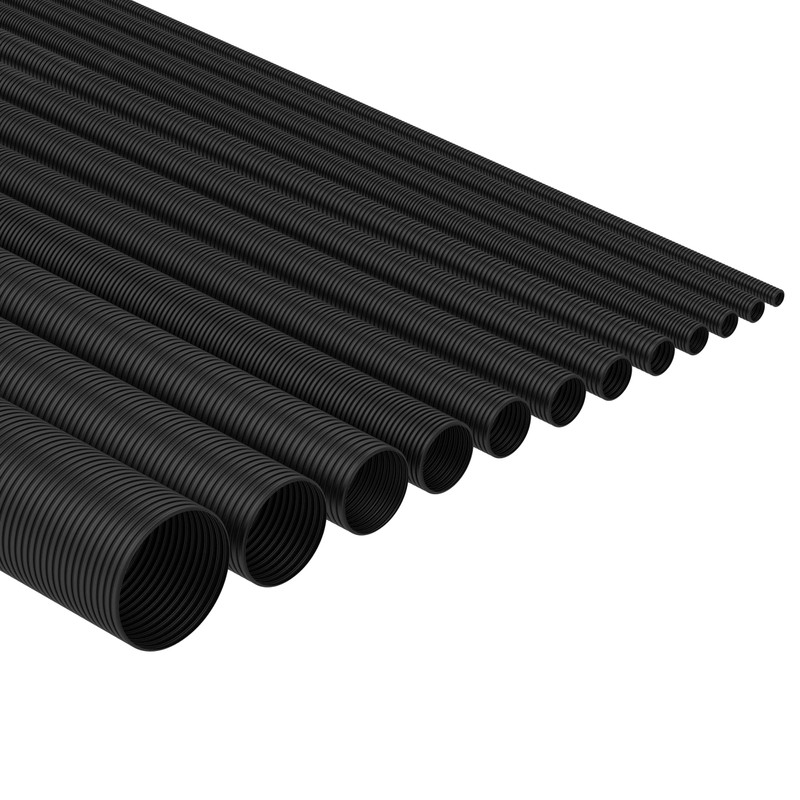 AUPROTEC Corrugated Pipe, Unslotted, 2 to 50 m, Empty Tube