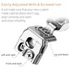 Ravinte 50 Pack 25 Pair 1-1/2 inch Overlay Cabinet Hinges