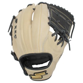 SSK Z5 Craftsman Infield Baseball Glove – 11.25” - 11.5” - 11.75” - 12” – Right & Left Hand Throw (Camel/Black - One-Piece Web, 11.5" - Right Hand Throw)