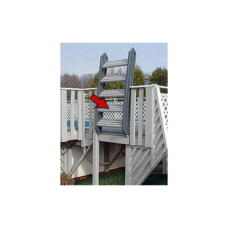 Swing-Up Ladder Steps for use with Fanta-Sea Pools-Brown