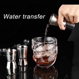 Jigger Spirit Measure, 2 Pieces Stainless Steel Jigger Bar Measuring 25/50 ml Double Measurement Liquid Jigger Measuring Cup for Party Bar Cocktail Shot Drink Shaker Wine