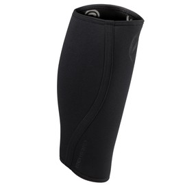 Rehband Neoprene Calf Bandage 1 Piece or 1 Pair, Compression Bandage for Calf and Shin, Shin Guard for Deadlifts, Colour: Carbon/Black, 1 Pair, Size: XS