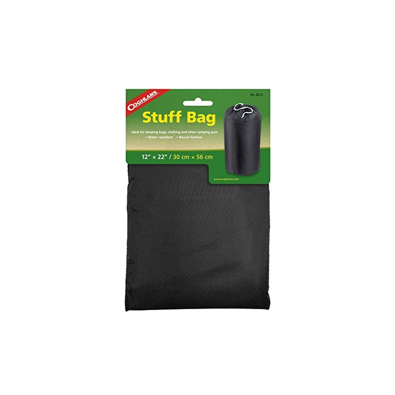 Coghlans Men's Bag-12 Dia x 22" Stuff Bag-Black, 12 Inch