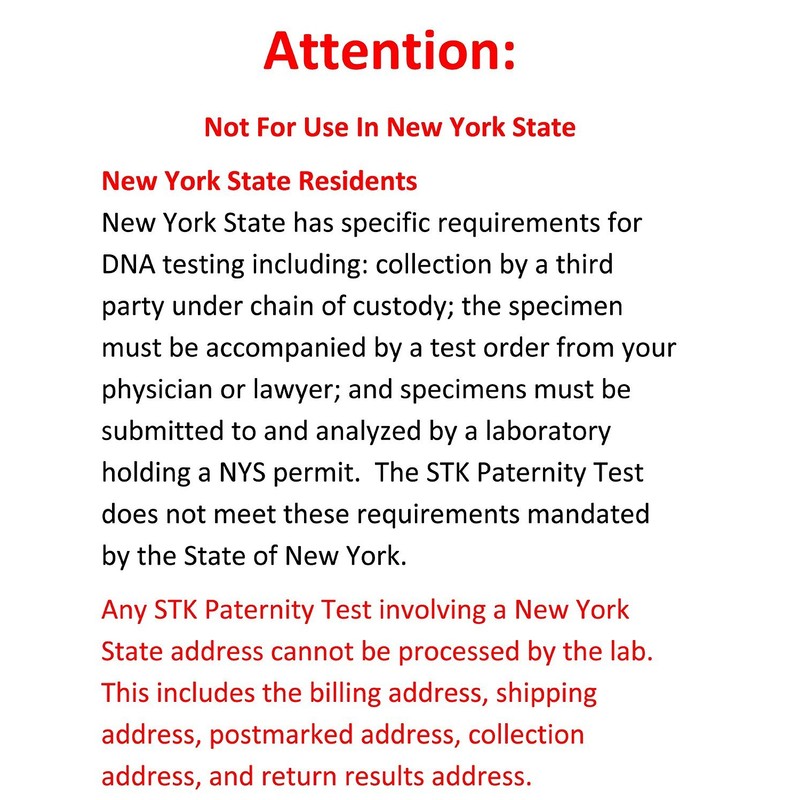 STK's Paternity Test Kit - Includes All LAB FEES and