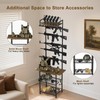 Indoor Gun Racks, Floor Standing Rifle Rack with Pistol Holder