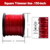 Cluparis 5-Pound Heavy Duty Square Trimmer Line .155-inch-by-492-ft Commercial String