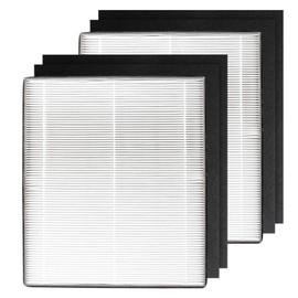 MD1-0022 Replacement Filter for Vornado Air Purifier Models AC300, AC350, AC500, AC550, PCO200, PCO300 and PCO500, 2 HEPA Filter + 4 Pre-Filter