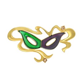Mardi Gras Brooches for Women,Mardi Gras Crown Mask Brooch Pins, Sparkly Mardi Gras Buttons Pins,Mardi Gras Lapel Pin,Festival Carnival Parade Party Brooches for Mardi Gras Party Favor Supplies (Y04)