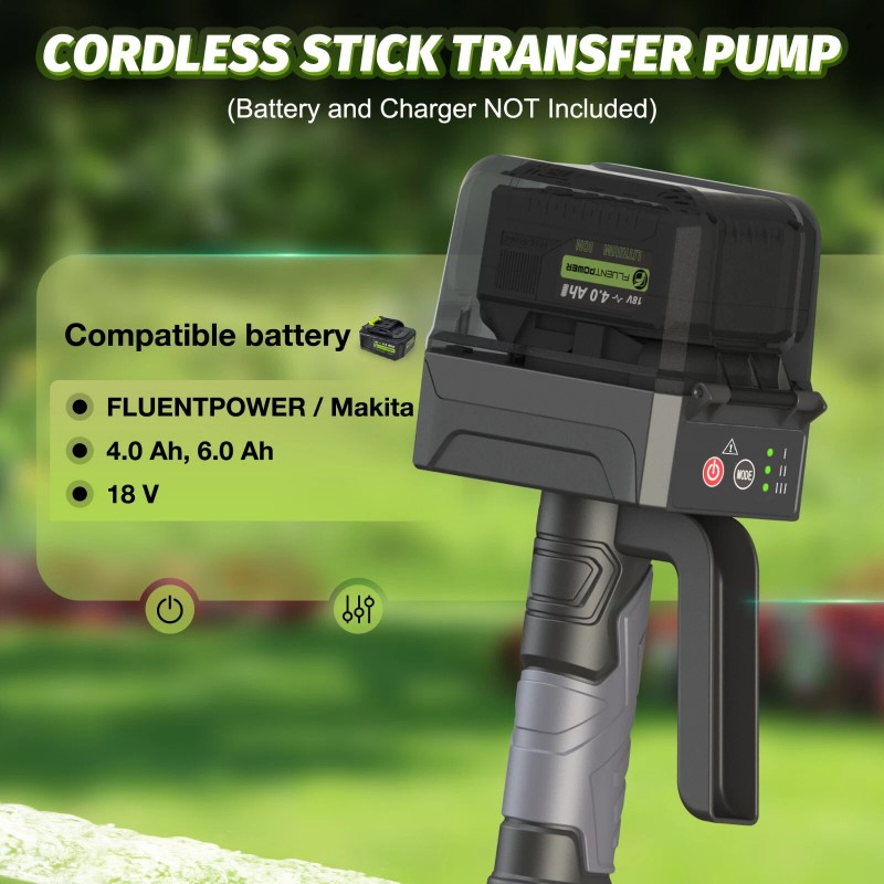 FLUENTPOWER Cordless Stick Water Transfer Pump with Brushless Motor(Tool Only)