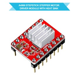 10 Pieces Stepper Motor Driver Module with Heat Sink Compatible with Stepstick Stepper A4988 3D Printer Reprap, CNC Machine or Robotics