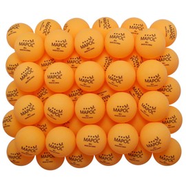 MAPOL 60 Counts 3-Star Orange 40+ Premium Training Ping Pong Balls Advanced Practice Table Tennis Ball