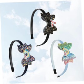TOVINANNA 10/11/12 Size Variety Sequin Hair Band Headwrap Bowknot Rainbow Gradient for Parties and Photos