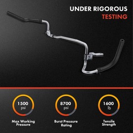 A-Premium Power Steering Return Hose Line Assembly Compatible with Toyota 4Runner & Lexus GX470, 2003 2004 2005 2006 2007 2008 2009, 4.7L, Gear To Cooler