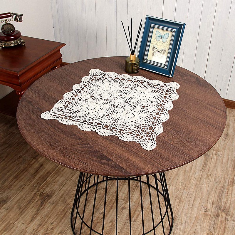 vanyear Handmade Crochet Lace Table Cloth Doilies Placemat Dining Room
