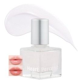 Heart Percent Dote On Mood Top Coating Lip Plumper, High-Shine Glossy Finish Gold & Pink Pearl Sparkles Lip Gloss 04. Warm Glitter