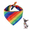 Bandanas de perro arcoíris transpirables para perros, pañuelos triangulares, para