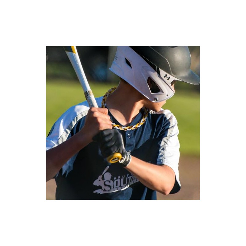 SUPBOMM Baseball Rope Necklaces, League Team Colors Braided Necklace, Baseball