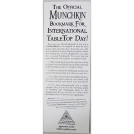 Steve Jackson Games Munchkin Promo Bookmark - International Tabletop Day 2014 Kovalic SJ Games - NEW