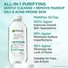 Garnier Micellar Water with Salicylic Acid, All-in-1 Mattifying Facial Cleanser
