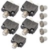 T Tocas 5pcs Push Button Reset 10A Circuit Breakers with
