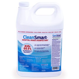 CleanSmart Hospital Grade Disinfectant, Kills 99.9% of Viruses and Bacteria, Hypochlorous Acid Technology, EPA Registered, 4 Gallons (HOCL)