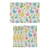 Happy Easter Day Bunny Eggs Placemats Set of 6 Easter