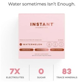 Instant Hydration - 30 Watermelon packets *exp 02/2027 + 30 capsules Vit D3 +K
