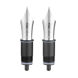 Set of 2 Number 8 Fountain Pen Replacement Fine Nibs - Compatible with C2000, V800 and C80- Silver