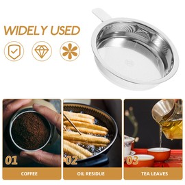 PRETYZOOM Fine Mesh Bacon Grease Filter, Kitchen Cooking Oil Keeper Container Strainer Replacement, Bacon Grease Filter Accessory for Fat Storage Can