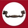 Universal Hardware Vintage Cabinet Brass Handle Drawer Drop Swan Neck