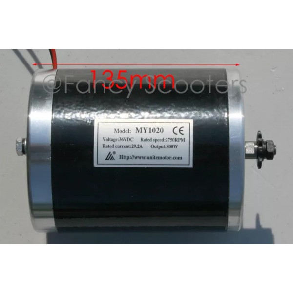 UNITE Motor Upgrade MY1020 800W 36V f Razor SX/MX500 EVO