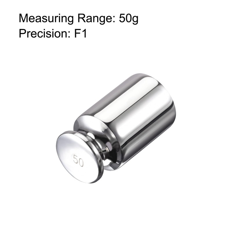 sourcing map Gram Calibration Weighted 50g F1 Precision Stainless Steel