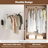 bimiti Pull Down Closet Rod Adjustable Width 26-35 Inches Floating