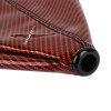 Unbranded JDM BRIDE Red Carbon Fiber Shift Boot Stitch For