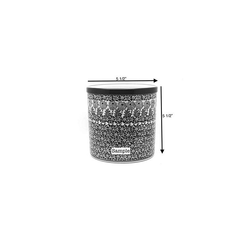 Polish Pottery Utensil Holder - Primrose