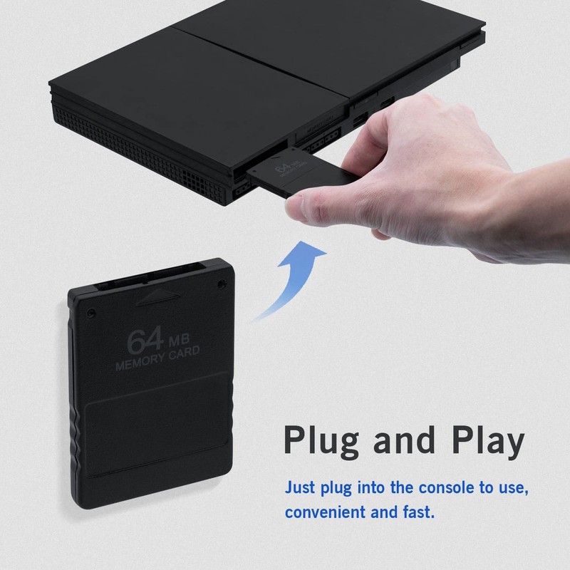 Mcbazel 64MB Memory Card for PS2/PS2 Slim - High Speed