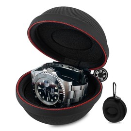 HELMDY Watch Storage Case, For Smart Watches, Travel, Business Trips, Watch Storage Case, Watch Case Up to 2.0 inches (52 mm), 1680D Nylon, Waterproof, Shock Resistant