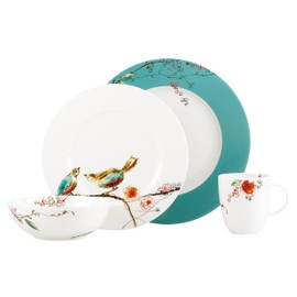 Lenox Chirp 4-Piece Place Setting, 5.1 LB, Multi