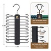 ZEDODIER 2 Pack Tie Hanger with 40 Hooks, Space Saving