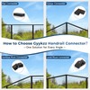 Gyykzz 2 Pack Flat Handrail Connector Accessories, 130mmx56mmx26mm Extension Connector