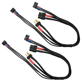 HITEC XT60 to Deans 2S Connector Cable, 2 Pack HMJ462-2P Black