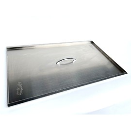 Fryer Cover Stainless Steel 65-80 Lbs Internal Size 27-7/8" L x 17-13/14" W x 1/2" D