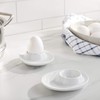 Küchenprofi Set of 2 Egg Cups with Oval Base, White