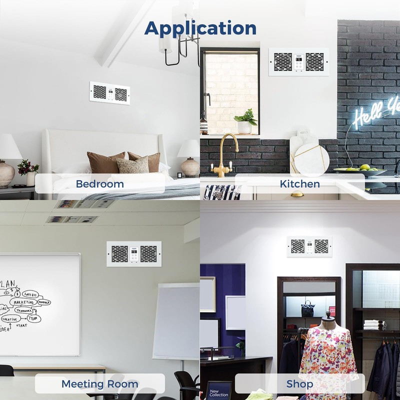 ALORAIR 300 CFM Room to Room Air Transfer Fan Vent