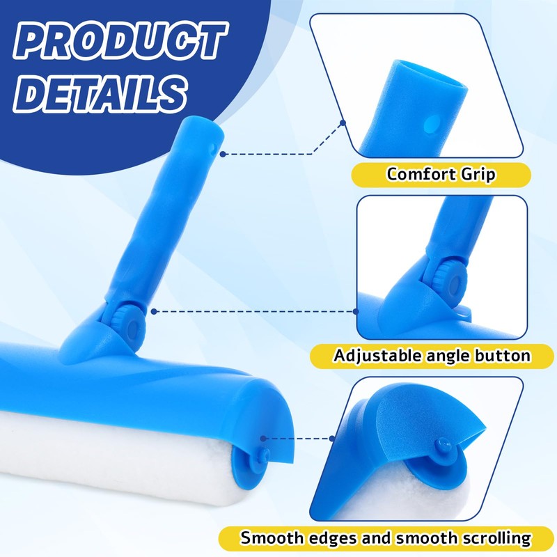 Ceiling Paint Roller No Drip Kit 6ft Extension Pole Included