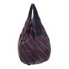 マーナ(MARNA) Shupatto (シュパット) コンパクトバッグ Drop (ドロップ) 斜ストライプ 縦型 しずく 一気ににたためるエコバッグ