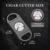 Cigar Cutter with Sharp Blade, Stainless Steel and Cigar Guillotine