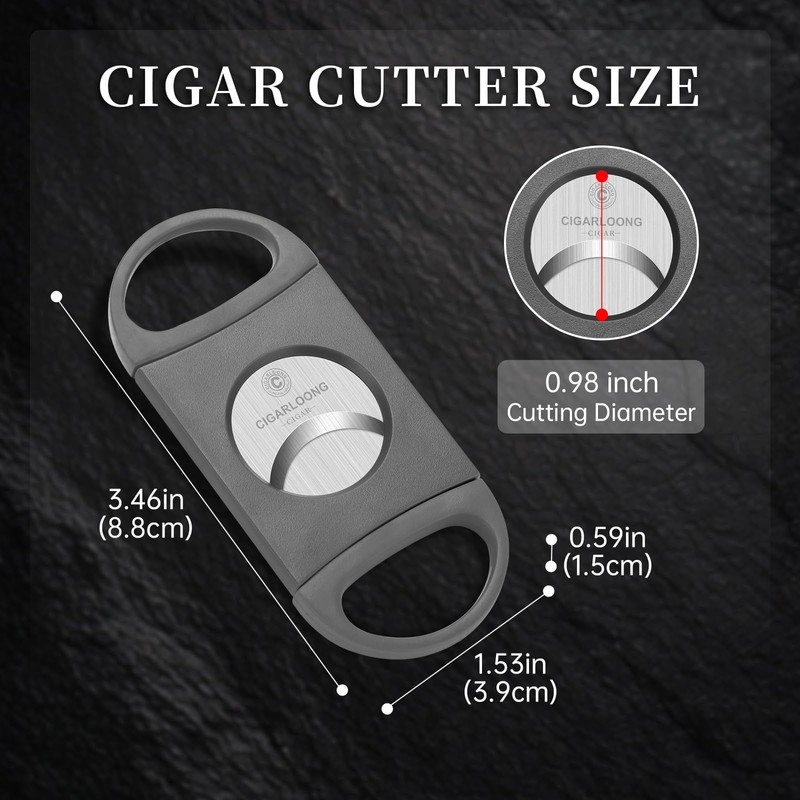 Cigar Cutter with Sharp Blade, Stainless Steel and Cigar Guillotine